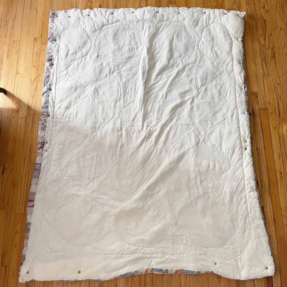 Vintage 70s Geometric Patchwork Wearable Sleeping Bag Blanket - Picture 5 of 5